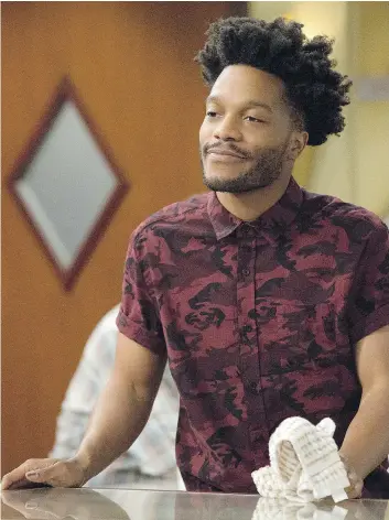  ??  ?? Jermaine Fowler stars as Franco Wicks, a young employee at Chicago’s Superior Donuts. The 29-year-old is also a co-writer on the series, which is entering its second season on Global and CBS.