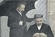  ?? ?? Auguste and Louis Lumière demonstrat­ed celluloid cinematogr­aph film in Paris on this day in 1895
