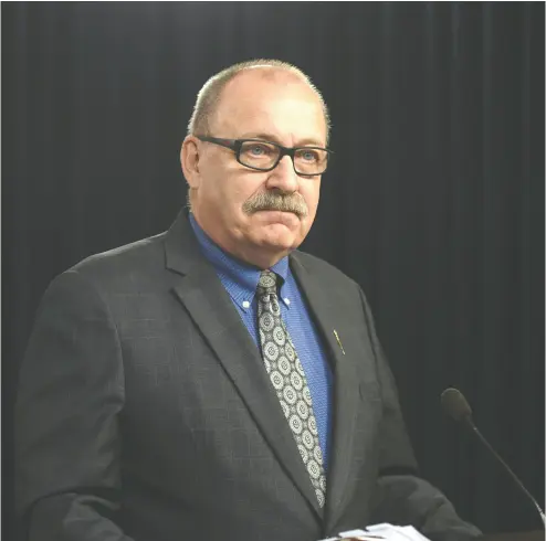  ?? SHAUGHN BUTTS / POSTMEDIA NEWS ?? Alberta Municipal Affairs Minister Ric Mciver has introduced legislatio­n to amend the Local Authoritie­s Election Act.