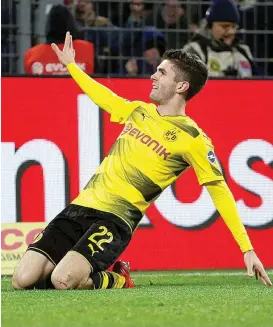  ??  ?? LOTARIA. Venda de Pulisic enche os cofres do Dortmund