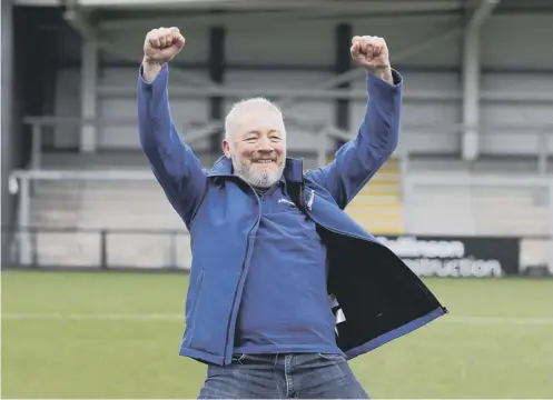  ?? ?? Ally Mccoist visits AFC Fylde in Preston yesterday in his role as National Lottery Football Weekends Ambassador