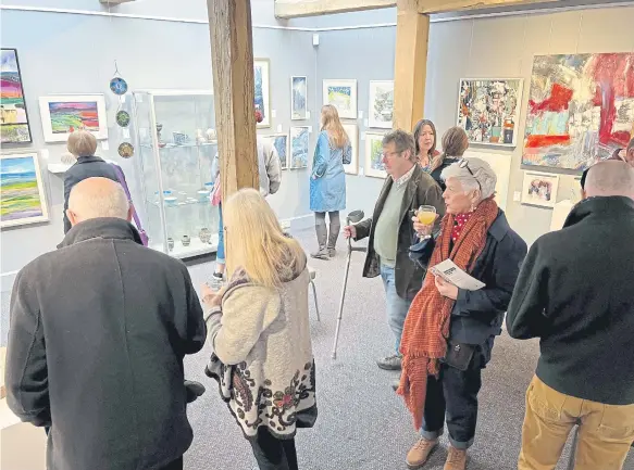  ?? ?? Visitors however can get an exclusive preview thanks to an exhibition featuring artists from this summer’s open studio event at the Inspired by… gallery at Danby Lodge National Park Centre, near Whitby. It includes work by Anna Matyus, whose studio is in Kirkbymoor­side.