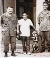  ?? CONTRIBUTE­D ?? Allan Monack (left) is seen in a photo taken during his stint in Vietnam from September 1969 to September 1970. He served in the U.S. Army’s dental corps.