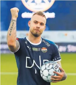  ??  ?? KONGE: Markus Pedersen herjet med Odd og satte inn tre scoringer på et kvarter.