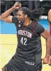  ?? Brett Coomer / Houston Chronicle ?? Nene turned out to be a bargain for the Rockets last season at center.