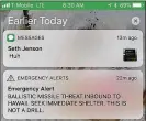  ?? MARCO GARCIA /AP ?? A false ballistic missile emergency alert was sent from the Hawaii Emergency Management Agency system Saturday.