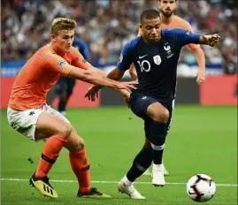  ?? (Photos AFP) ?? De Ligt retrouvera Mbappé ce soir.