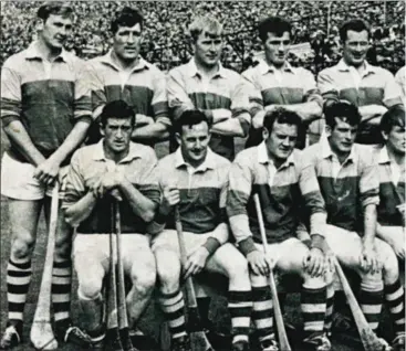  ??  ?? The All-Ireland winning Wexford Senior hurlers of 1968. Back (from left): Dan Quigley (capt.), Eddie Kelly, W Dave Bernie. Front (from left): Pat Nolan, Seamus ‘Shanks’ Whelan, Paul Lynch, Christy Jacob, Vinnie Stapl