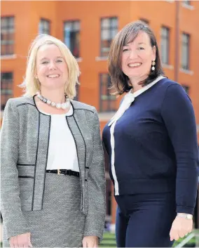  ??  ?? &gt;Jane Whitlock (left), who will become practice senior partner for Deloitte in the Midlands, with Pauline Biddle, managing partner for regions