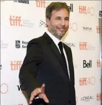  ?? NATHAN DENETTE, THE CANADIAN PRESS ?? Director Denis Villeneuve, posing during the 2015 Toronto Internatio­nal Film Festival, will bring his sci-fi thriller “Arrival” to this year’s TIFF.