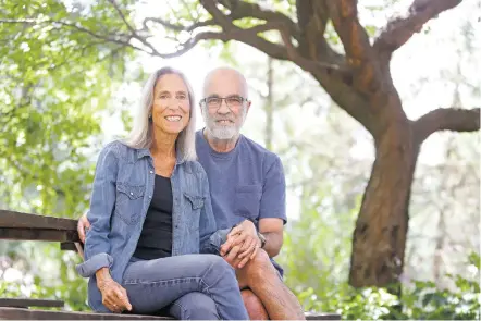  ?? GABRIELA CAMPOS/THE NEW MEXICAN ?? After decades in Santa Fe, husband and wife Morty Simon and Carol Oppenheime­r, both retired labor lawyers, are leaving Santa Fe for Washington, D.C., to be closer to their three adult children.