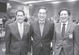  ?? ?? Abacan, Gokongwei and Singapore ambassador Gerard Ho Wei Hong