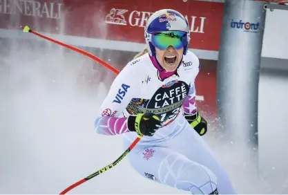  ?? FOTO: AFP / LEHTIKUVA / ANDERS WIKLUND ?? Lindsey Vonn satte punkt för säsongen i Åre