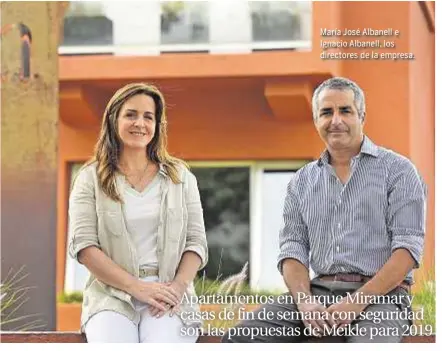  ??  ?? María José Albanell e Ignacio Albanell, los directores de la empresa.
