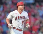  ?? GARY A. VASQUEZ/USA TODAY SPORTS ?? Injuries have limited Mike Trout to less than 83 games a season in all but 2022 in this decade.