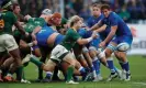  ?? Photograph: Timothy Rogers/Getty Images ?? Faf de Klerk played a key role in South Africa’s 63-21 win against Italy last Saturday.
