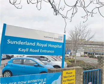 ?? ?? Sunderland Royal Hospital.