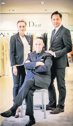  ?? RP-FOTO: BRETZ ?? Albert Eickhoff, seine Tochter Susanne Asbrand-Eickhoff und deren Mann Stefan Asbrand-Eickhoff gaben ihr exklusives Modehaus an der Kö 2014 auf.