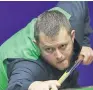  ??  ?? TOO GOOD Mark Allen is through to the semi-finals