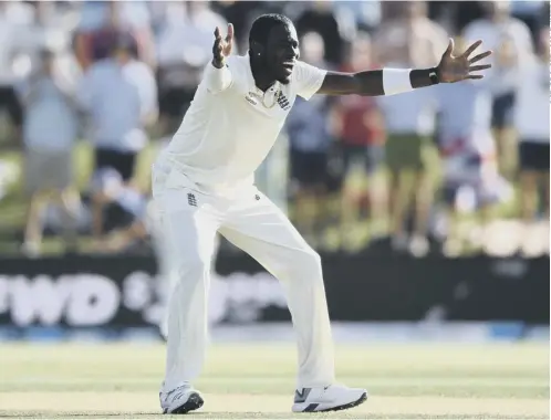  ??  ?? 0 England bowler Jofra Archer endured a tough time in the Test series in New Zealand, claiming just two wickets at a cost of 209 runs.