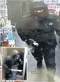  ??  ?? ●●CCTV images of the attackers in the terrifying raid released by police