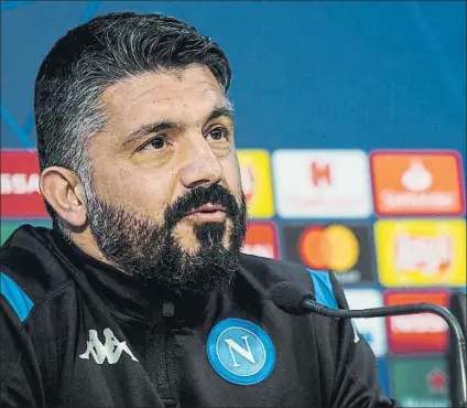  ?? FOTO: EFE ?? Genaro Gattuso vivirá esta noche su primer duelo de Champions League como entrenador