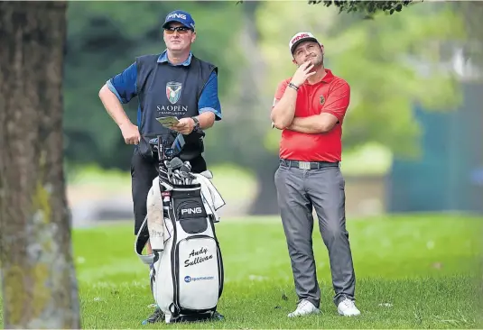  ?? Picture: JAMES OATWAY ?? HOW DID THAT HAPPEN? Andy Sullivan can’t understand what went wrong. He started the day as leader but dropped down the field after a disastrous round