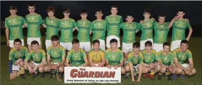  ??  ?? The shield final runners-up from Rathgarogu­e-Cushinstow­n.