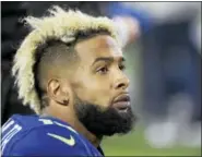  ?? THE ASSOCIATED PRESS FILE PHOTO ?? Giants wide receiver Odell Beckham Jr. missed the team’s first week of organized team activities.