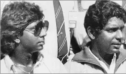  ?? File ?? Anand (L) and Vijay Amritraj were mainstays of Indian Davis Cup team in 1970s.