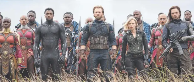  ??  ?? HIT LINE-UP: Avengers: Infinity War is one of the many hit offerings on Foxtel in 2019. Picture: CHUCK ZLOTNICK/MARVEL STUDIOS VIA AP