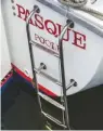  ??  ?? MOB You’re most likely to fall overboard when mooring. Make sure your bathing ladder can be operated from the water, or rig an emergency one