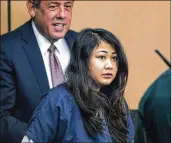  ?? LANNIS WATERS / THE PALM BEACH POST ?? Melanie Eam, with her attorney, Bruce Lehr, appears in court in October. Lehr says Eam was not read her Miranda rights when questioned.