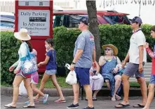  ?? Melissa Phillip / Staff photograph­er ?? For those cruising out of Galveston, only the inoculated are permitted, with the exception of young children.