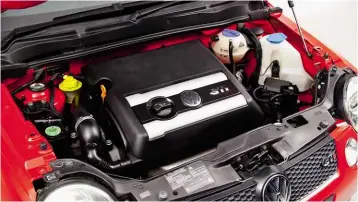  ??  ?? Above left: bonnet, front wings and doors were aluminium – ensure that they still are. Above: engine is pretty tough, but check it doesn’t smoke. Right: examine the exhaust – a new VW backbox is almost £600