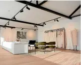  ??  ?? Leading fashion designer Juliette Hogan’s bridal salon is in one of the upstairs spacees in the Morningsid­e office and hospitalit­y developmen­t.
