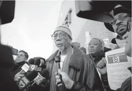  ?? JOSE M. OSORIO/CHICAGO TRIBUNE ?? Democratic U.S. Rep. Bobby Rush, shown above leading a Black Friday protest in 2018, called the Rittenhous­e verdict “a horrible decision.”