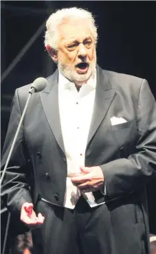  ??  ?? TENOR. Plácido Domingo cautivó a 21,500 espectador­es mexicanos en la ciudad de Durango. El próximo año deleitará a los hondureños.