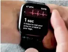  ??  ?? The ECG Apple Watch