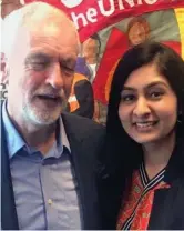  ??  ?? Support: Zarah Sultana and Mr Corbyn