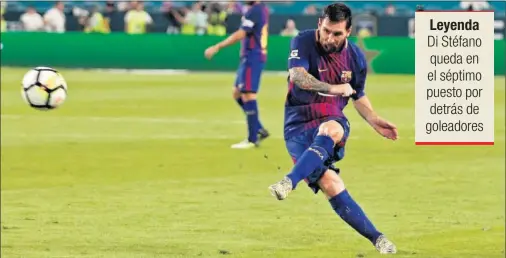  ??  ?? EL MEJOR. Messi es el jugador más valorado de la historia de la Liga según el estudio de CIHEFE.