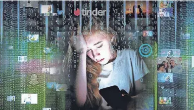  ?? TAKE UDA/USA TODAY NETWORK ?? Excessive social media use increases depression and anxiety. A 2023 surgeon general advisory found that 40% of children ages 8 to 12 are on social media.