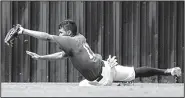  ?? Arkansas Democrat-Gazette/MITCHELL PE MASILUN ?? The East’s Trey Harris makes a diving catch for an out during the first game of the Arkansas High School Coaches Associatio­n All-Star baseball game on Friday at the University of Central Arkansas’ Bear Stadium in Conway. The East won the first game 3-1...