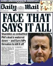  ??  ?? FEB 19, 2016 PM Cameron under fire