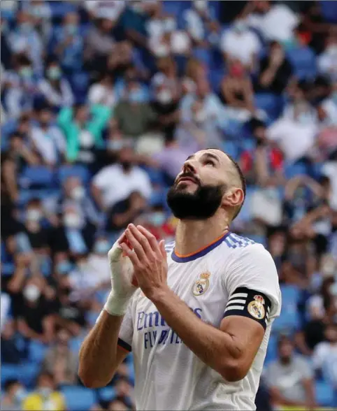  ?? ?? Karim Benzema er lige nu topscorer i La Liga med ni mål. Foto: Albert Gea/Reuters