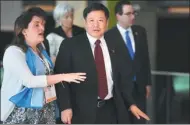  ?? EITAN ABRAMOVICH / AGENCE FRANCE-PRESSE ?? Zhu Guangyao, China’s vice-finance minister, arrives for the family picture of the G20 Meeting of Finance Ministers and Central Bank Governors, in Buenos Aires, Argentina, on Monday.