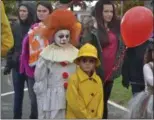  ?? KEITH REYNOLDS — THE MORNING JOURNAL ?? More than 200 people took part in the costume contest before the Amherst Halloween Parade on Oct. 29.