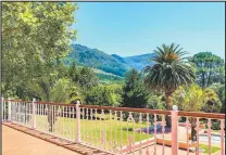  ??  ?? The home has exceptiona­l views of the Table Mountain range.