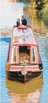  ?? DRIFTERS WATERWAY HOLIDAY ?? A Drifters Waterway Holiday narrowboat floats down a canal in Worcesters­hire, England.