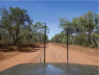  ??  ?? The gravel roads are good in the dry season and relatively smooth.